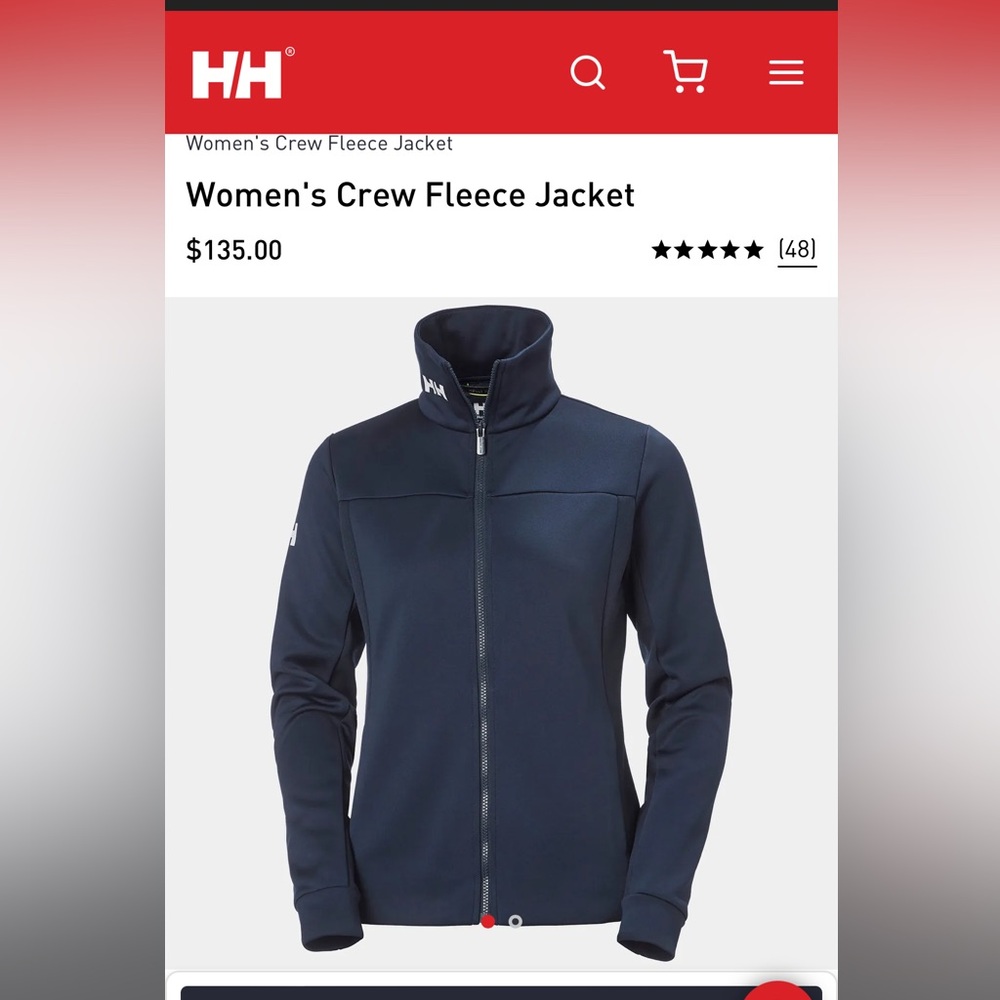 Helly Hansen Navy Zip Up - Inn at Perry Cabin embroidered